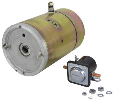 Rareelectrical - 12V Snow Plow Motor And Solenoid Kit Compatible With Meyer Diamond E47 E57 E60 Hydraulic Pump Quick - Image 2