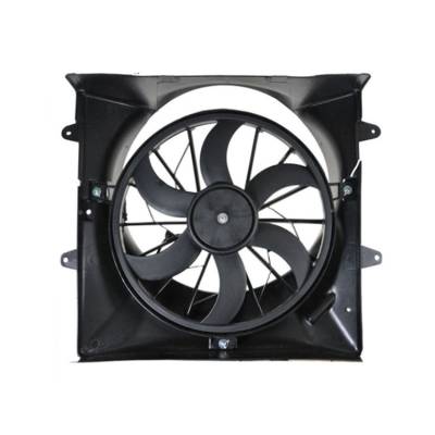 Rareelectrical - New Dual Radiator And Condenser Fan Compatible With Jeep Grand Cherokee 4.7L 52079528Ab 52074491Ab - Image 1