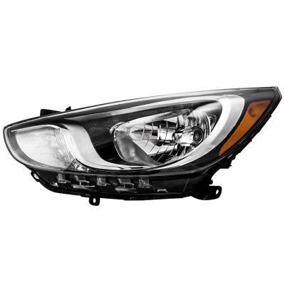 New Driver Side Headlight Compatible With Hyundai Accent Hatchback 2012-2014 By Part Number
