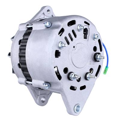 Rareelectrical - 80 Amp Alternator Compatible With Yanmar Marine 4Lha-Ste 6Ly-Ste 6Lya-Ste Km3a Km5a 12V Diesel - Image 4