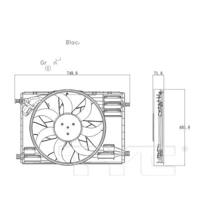 Rareelectrical - Radiator Assembly Compatible With 2020-2025 Mercedes-Benz Cla250 2021-2025 Gla250 Glb250 2019-2022 - Image 4