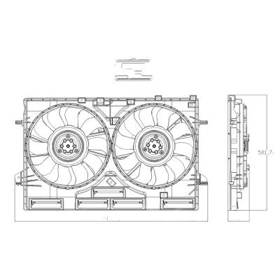 Rareelectrical - Radiator Assembly Compatible With 2021-2025 Nissan Rogue 1.5L L3 1498Cc Partslink Numbers 625520 - Image 4
