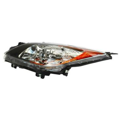 Rareelectrical - Halogen Headlight Assembly Left Driver Side Compatible With 2012-2013 Mazda 3 Projector Black - Image 3