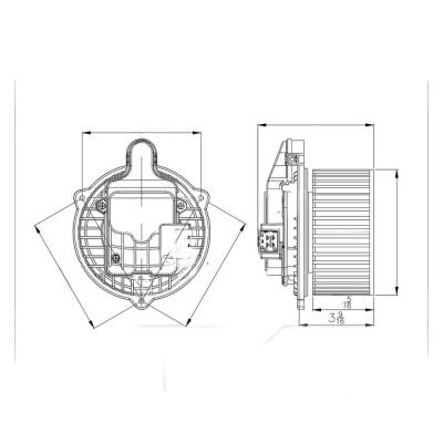 Rareelectrical - Front Hvac Blower Motor Compatible With Ford Models: 17Aâ±1.5A Direct Fit Replacement Windshield - Image 6