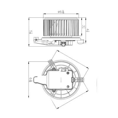 Rareelectrical - New Front Heater Blower Motor Compatible With Infiniti Models: Nissan Models: 16.7Aâ±1.5A Direct Fit - Image 6