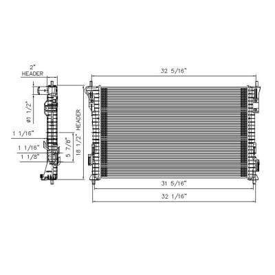 Rareelectrical - New Radiator Compatible With 2013-2015 Ford Police Interceptor Utility 3.7L V6 3726Cc Db5z 8005 - Image 7