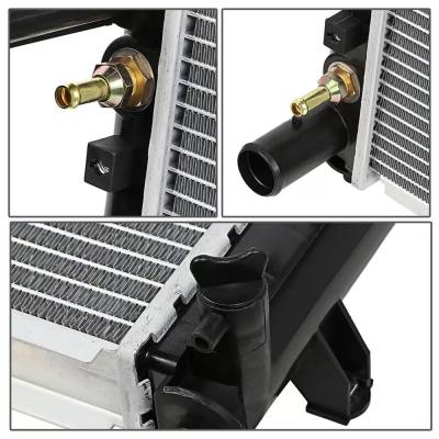 Rareelectrical - Radiator Assembly Compatible With 2002-2005 Kia Sedona Kia 3.5L V6 3497Cc 2442 762405-25750-1 P2442 - Image 5