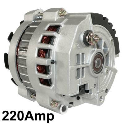 Rareelectrical - New 12V 220Amp Alternator Fits Gmc Jimmy R2500 5.7L 1989 Yukon 5.7L 1992 1101318 - Image 3