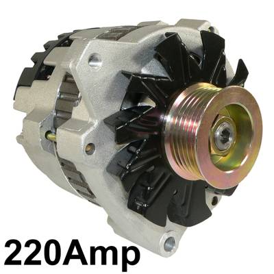 Rareelectrical - New 12V 220Amp Alternator Fits Gmc Jimmy R2500 5.7L 1989 Yukon 5.7L 1992 1101318 - Image 2