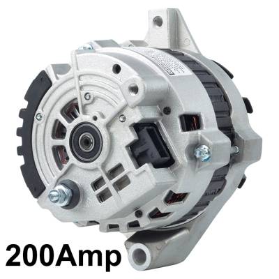 Rareelectrical - New 12V 200A Alternator Fits Chevrolet C1500 C2500 C3500 1991-93 10463038 321333 - Image 4