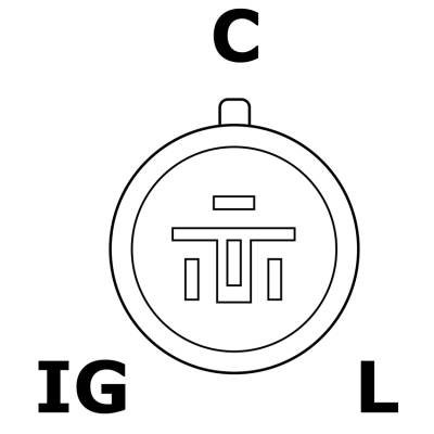 Rareelectrical - New 12V Regulator Kit Fits Chevrolet Sprint 1987-88 In252 31100-Pj7-0134 Al434x - Image 4