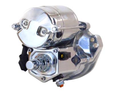 Rareelectrical - New Chrome Starter W/Slam Button Motor Compatible With Harley Fxd Fxd35 Fxdbi Fxdc Fxdl Fxds - Image 4