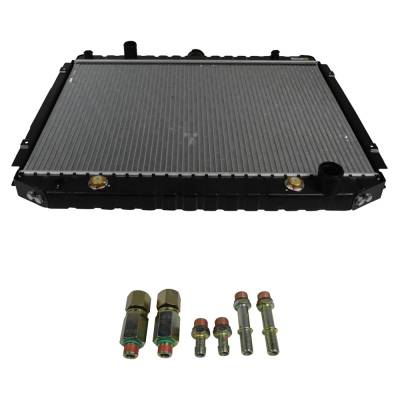 Rareelectrical - Radiator Compatible With 1999-2003 Dodge Ram 1500 2500 3500 Van 3.9L V6 5.2L 5.9L V8 Downflow - Image 1