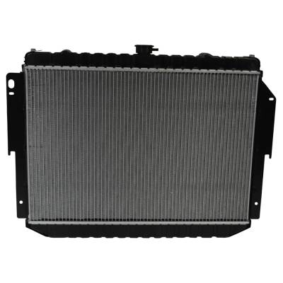 Rareelectrical - Radiator Compatible With 1999-2003 Dodge Ram 1500 2500 3500 Van 3.9L V6 5.2L 5.9L V8 Downflow - Image 2