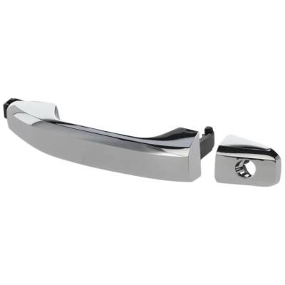 Rareelectrical - Front Driver Side Exterior Door Handle Compatible With 2014-2022 Chevrolet Silverado Chrome With Key - Image 2