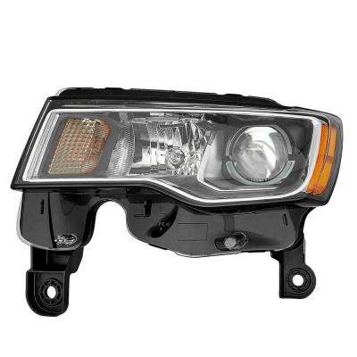 Left Driver Side Headlamp Compatible With 2017-2021 Jeep Grand Cherokee Sport Utility Halogen H9 H11