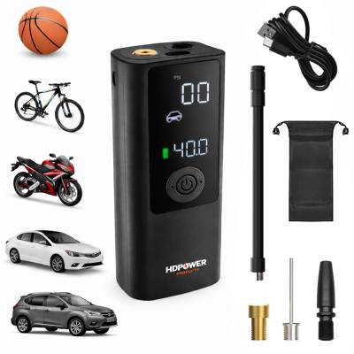 Rareelectrical - Tire Inflator Portable Air Compressor, 150 Psi Cordless Emergency Air Pump For Car Tires With - Image 1