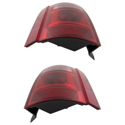 Rareelectrical - New Pair Of Tail Lights Compatible With Dodge Grand Caravan 3.3L 3.8L 4.0L 2008 2009 2010 By Part - Image 4