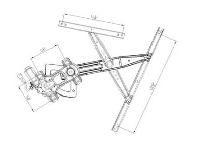 Rareelectrical - New Front Left Window Regulator Compatible With 00-11 F-550 Super Duty F450 F350 F250 Excursion - Image 3