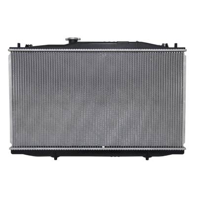Rareelectrical - Radiator Compatible With 2004-2008 Acura Tsx Base 2.4L L4 Sedan Downflow 16Mm Pa Core Plastic Tank - Image 1