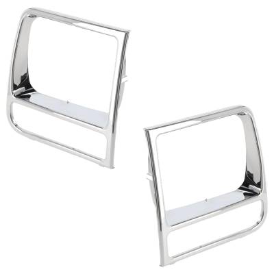 New Pair Of Headlight Door Compatible With Jeep Cherokee Sport 6 Cyl 4.0L Cherokee Country 6 Cyl