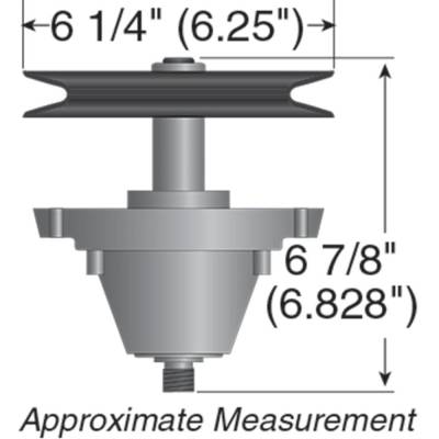 Rareelectrical - Deck Spindle Assembly Compatible With Craftsman T140 T150 Cmxgram201304 Cmxgram1130041 46 Inch - Image 2
