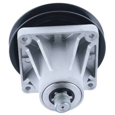 Rareelectrical - Spindle Assembly With Pulley Compatible With 46 Inch Deck Yardman Bolens Huskee Riding Lawn Tractor - Image 4