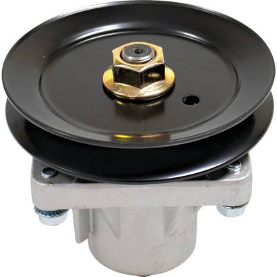 Rareelectrical - Spindle Assembly With Pulley Compatible With 46 Inch Deck Huskee Yardman Bolens Mtd Riding Lawn - Image 3