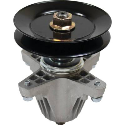 Rareelectrical - Lawn Mower Spindle Assembly With Pulley Compatible With Xt1-Gt50 Rzt-L50 Rzt-S50 50 Inch Deck Super - Image 4