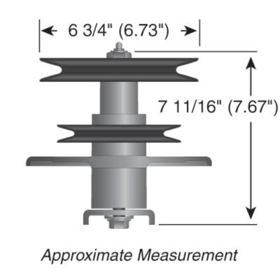 Rareelectrical - Center Spindle Assembly Compatible With Toro Z Master Z252l Z253 Z255 62 Inch Sfs Deck Zero Turn - Image 2