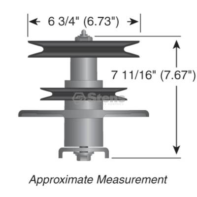 Rareelectrical - Center Spindle Assembly Compatible With Toro Z Master Z252l Z253 Z255 62 Inch Sfs Deck Zero Turn - Image 3