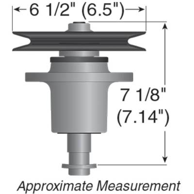 Rareelectrical - Spindle Assembly Compatible With 1999-2000 Exmark Lazer Z Lz23kc604 Lz26kc604 Lz22lka604 60 Inch - Image 2