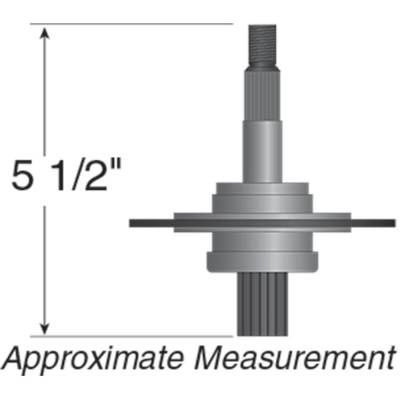 Rareelectrical - Spindle Assembly Compatible With Mtd 134E667p302 136G699g205 136L660f062 Murray 42170X9a White - Image 2