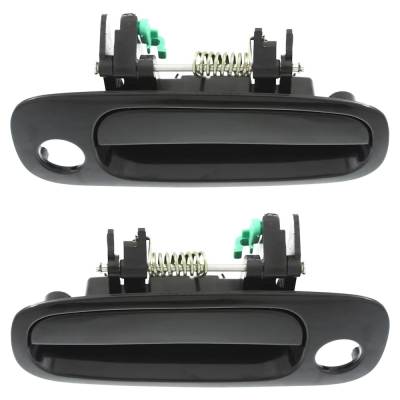 Rareelectrical - Front Pair Exterior Door Handle Compatible With 2004-2006 Scion Xb Primed Paintable With Key Hole - Image 4