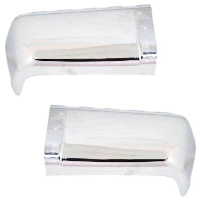 New Rear Left And Rear Right Bumper End Compatible With Chevrolet Gmc Sierra 2500 Hd Sle 8 Cyl 6.6L