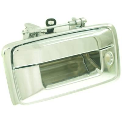 Rareelectrical - New Chrome Tailgate Handle Compatible With Chevrolet Gmc Sierra 2500 Hd All Submodels Silverado 3500 - Image 2