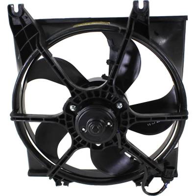 New Single Cooling Fan Assembly Compatible With Hyundai Accent Gl 4 Cyl 1.6L Accent Base 4 Cyl 1.6L