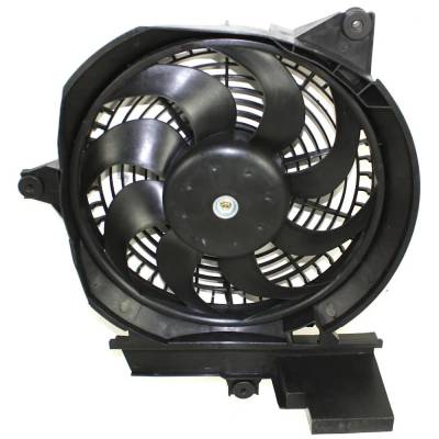 Rareelectrical - New A/C Condenser Cooling Fan Assembly Compatible With Hyundai Santa Fe Lx 6 Cyl 2.7L Santa Fe Gl 4 - Image 2