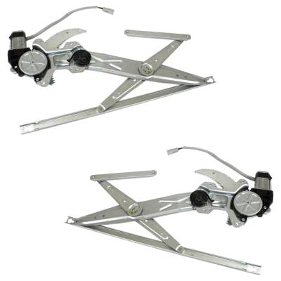 Rareelectrical - New Front Left And Front Right Window Regulator Compatible With Honda Civic Dx Civic Si 1992-1995 By - Image 1