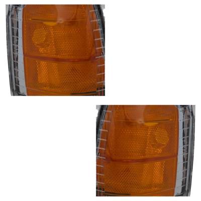 Rareelectrical - New Pair Of Parking Light Compatible With Cadillac Gmc Yukon Denali Escalade Base 8 Cyl 5.7L - Image 8