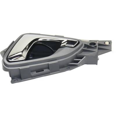 Rareelectrical - Front Driver Side Interior Door Handle Compatible With 2005-2010 Honda Odyssey Gray Bezel Chrome - Image 4