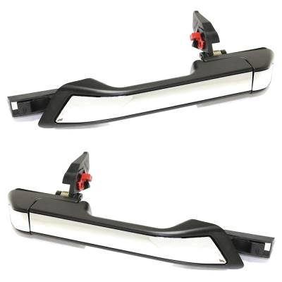 Rareelectrical - Rear Left And Right Exterior Door Handle Compatible With 2011-2017 Honda Odyssey Primed Paintable - Image 1