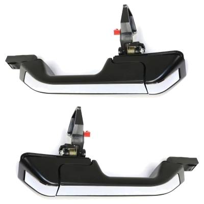Rareelectrical - Rear Left And Right Exterior Door Handle Compatible With 2011-2017 Honda Odyssey Primed Paintable - Image 4