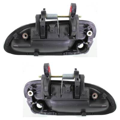 Rareelectrical - Front Pair Exterior Door Handle Compatible With 1998-2002 Honda Accord Primed Paintable With Key - Image 5