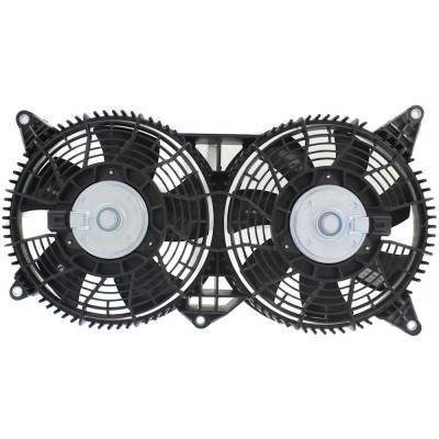 New A/C Condenser Cooling Fan Assembly Compatible With Cadillac Srx Base 6 Cyl 3.6L Sts Platinum 8