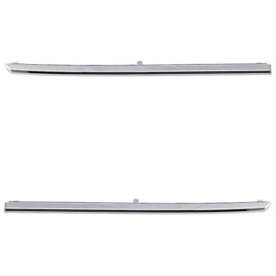 New Left Upper And Right Upper Grille Trim Compatible With Honda Accord Ex-L 4 Cyl 2.4L Accord Sport