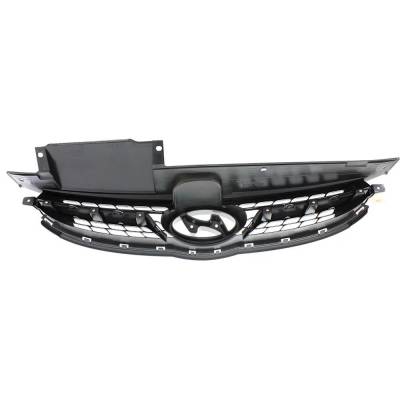 Rareelectrical - Gray With Chrome Grille Assembly Compatible With Hyundai Elantra Limited 4 Cyl 1.8L 2011-2013 By - Image 5