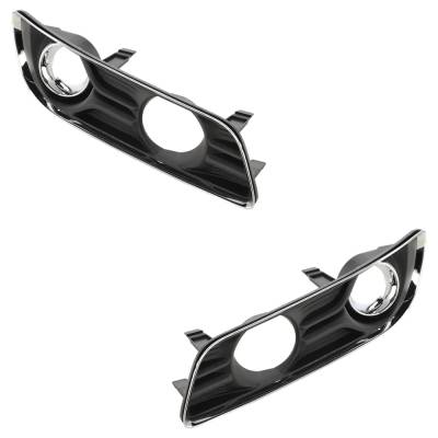 Rareelectrical - New Front Left And Front Right Fog Light Trim Compatible With Chrysler 300 Base 300 Touring - Image 2
