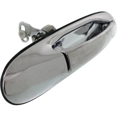 Rareelectrical - Rear Passenger Side Exterior Door Handle Compatible With 1998-2002 Lincoln Town Car Chrome Without - Image 3
