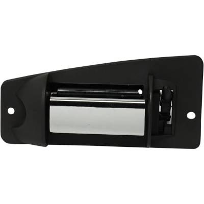 Driver Side Front Exterior Door Handle Compatible With 2001-2007 Gmc Sierra Chrome Lever With Black
